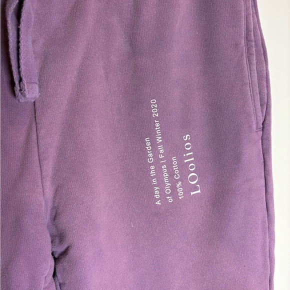 LOOLIOS HEPHAESTUS SWEATPANTS Men’s Drawstring Purple Large - Picture 4 of 7